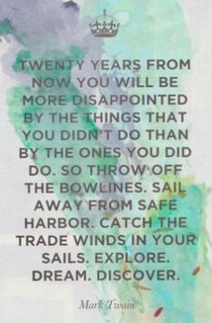 Discover and a Mark Twain Quote